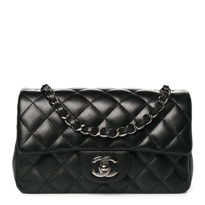 Chanel Iridescent Caviar Quilted Mini Rectangular Flap Black 1 of 10