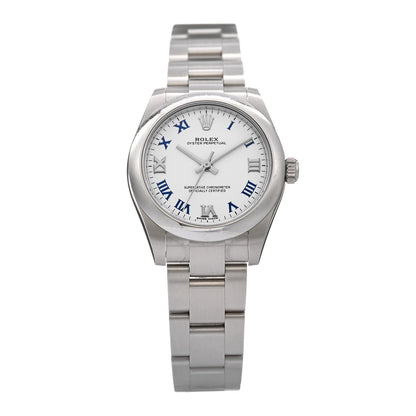 Rolex Stainless Steel 31mm Oyster Perpetual Watch White Roman 177200 1 of 5