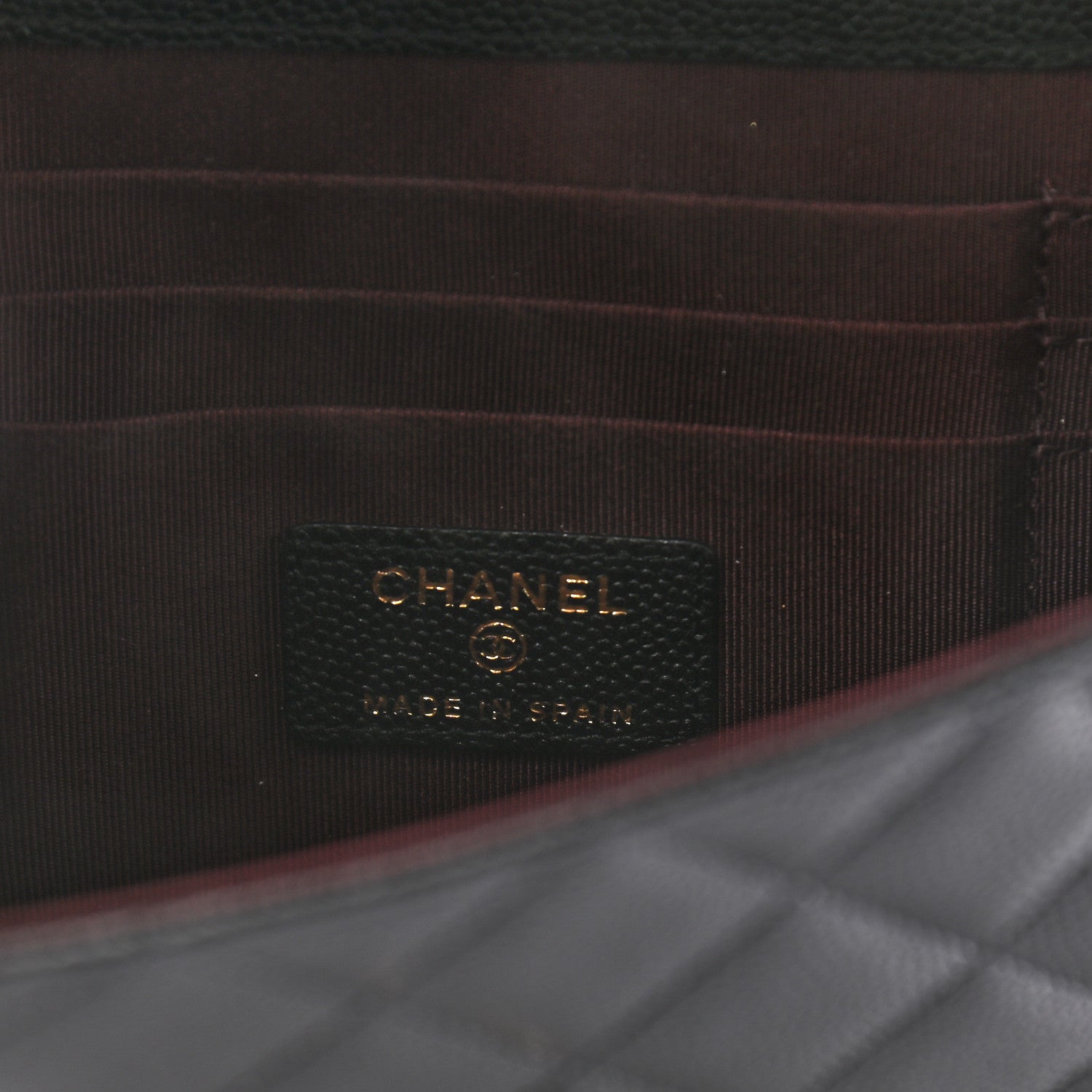 Chanel Caviar Quilted Square Flap Clutch Black 6 of 8