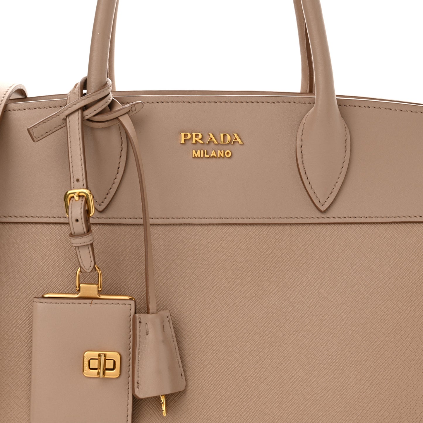 Saffiano City Calfskin Medium Esplanade Cammeo