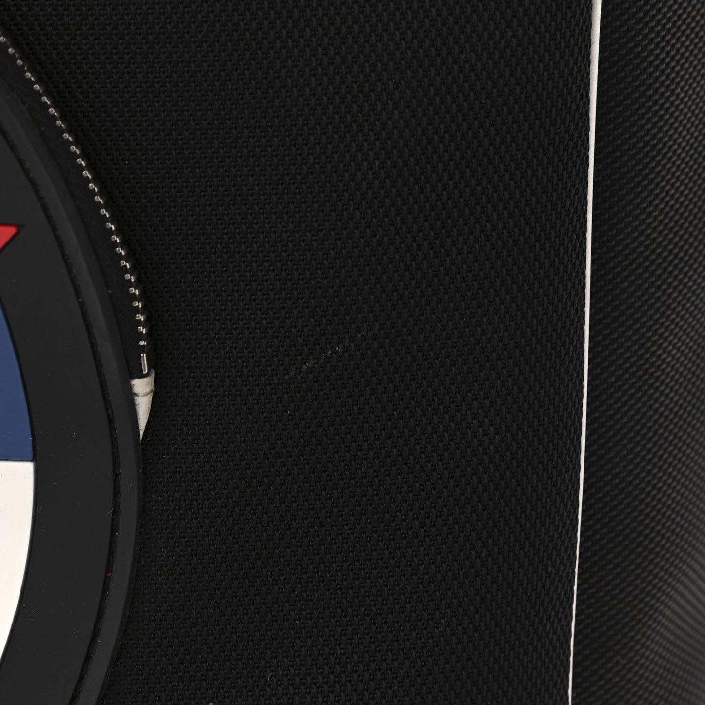 Canvas Rubber Airlines Large Zip Shopping Tote Black White Red