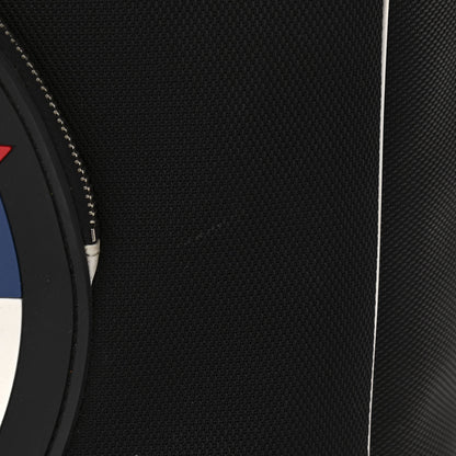 Chanel Canvas Rubber Airlines Large Zip Shopping Tote Black White Red 13 of 14