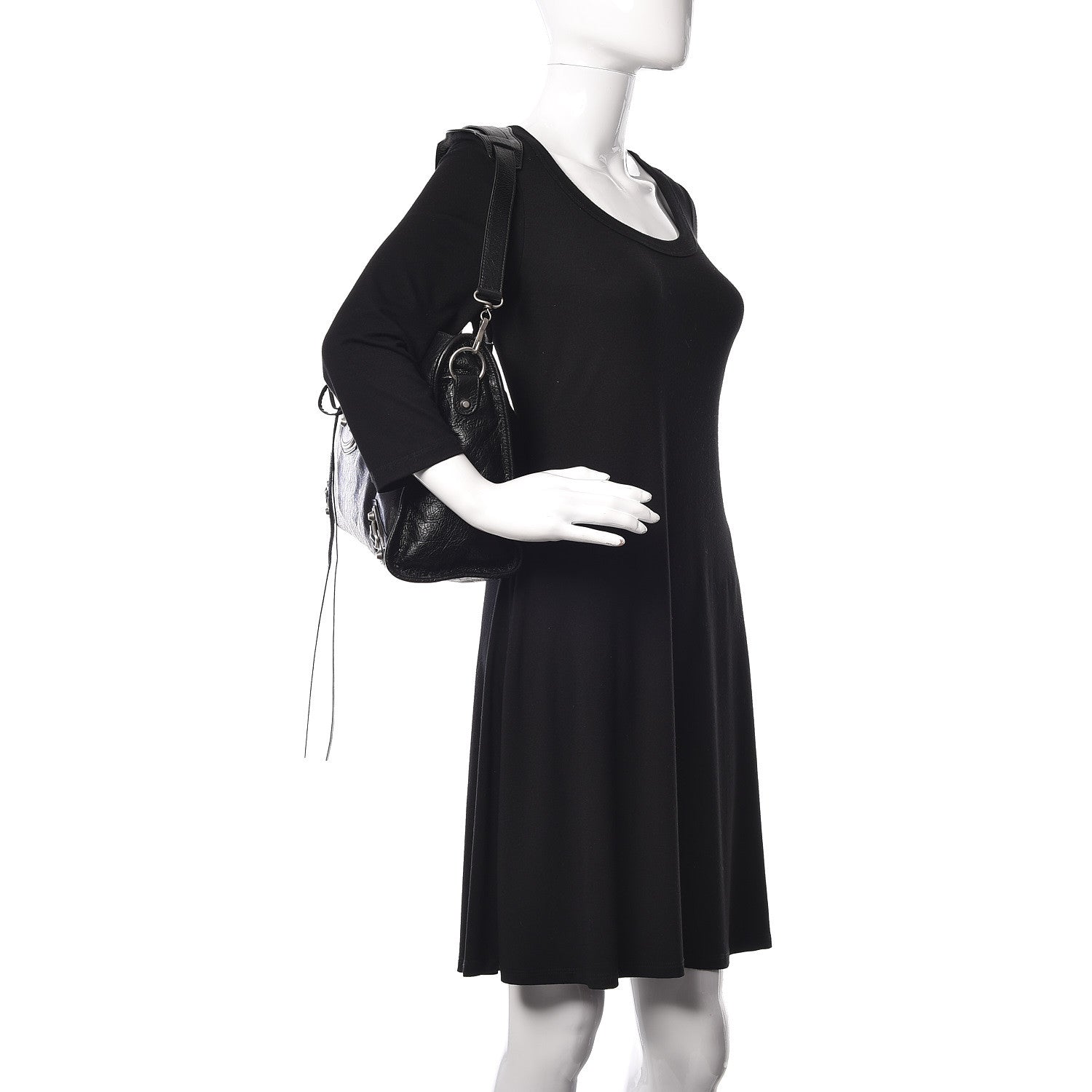 Balenciaga Agneau Silver Metallic Edge Hardware City Black 2 of 10