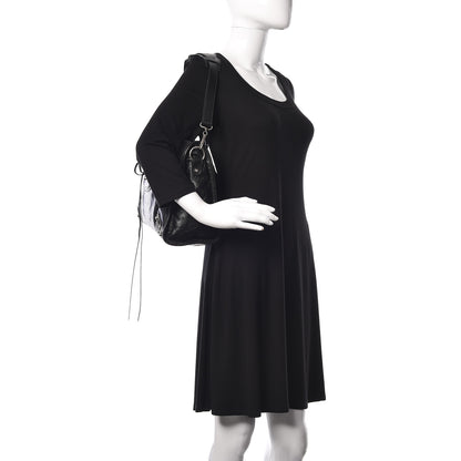 Balenciaga Agneau Silver Metallic Edge Hardware City Black 2 of 10