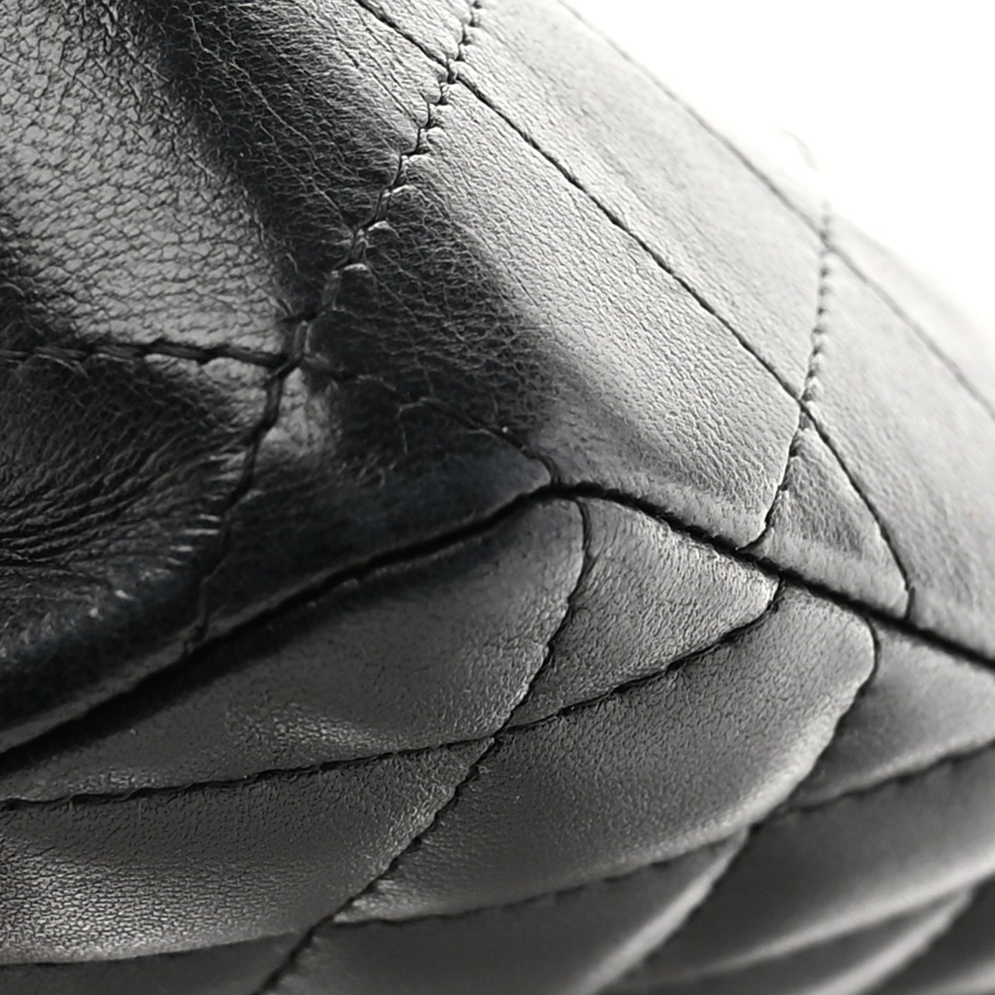 Lambskin Quilted East West Flap Black