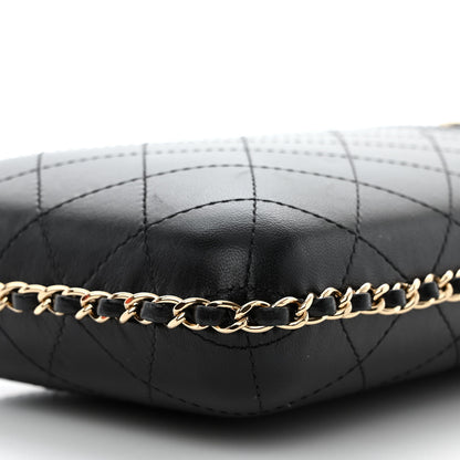 Chanel Lambskin Quilted Chain Around Phone Holder Black 10 of 10