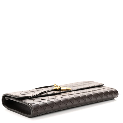 Bottega Veneta Nappa Intrecciato Long Andiamo Top Handle Clutch Fondant 4 of 10