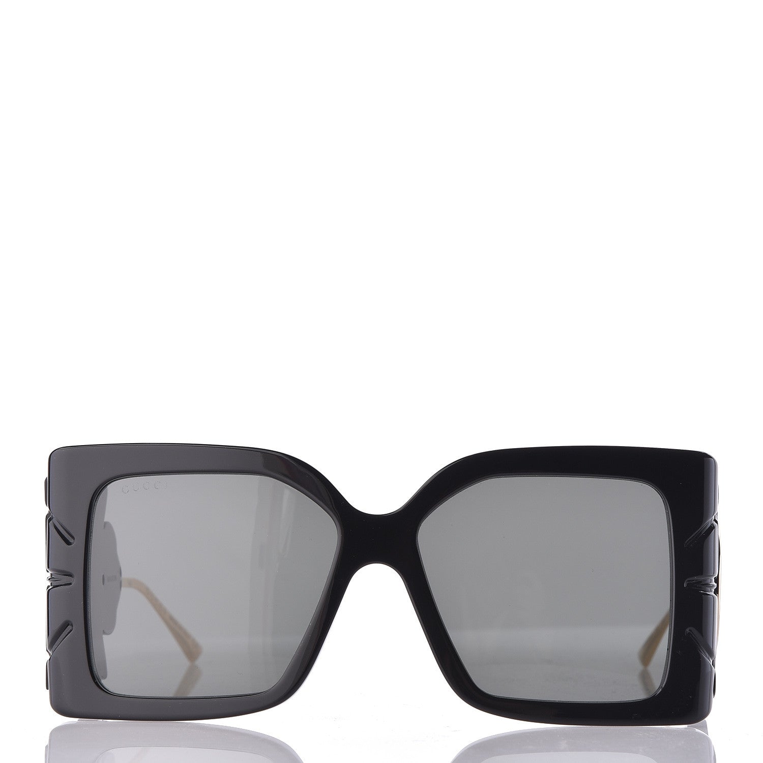 Gucci Acetate Square Frame Wing Sunglasses GG0535S Black 2 of 6