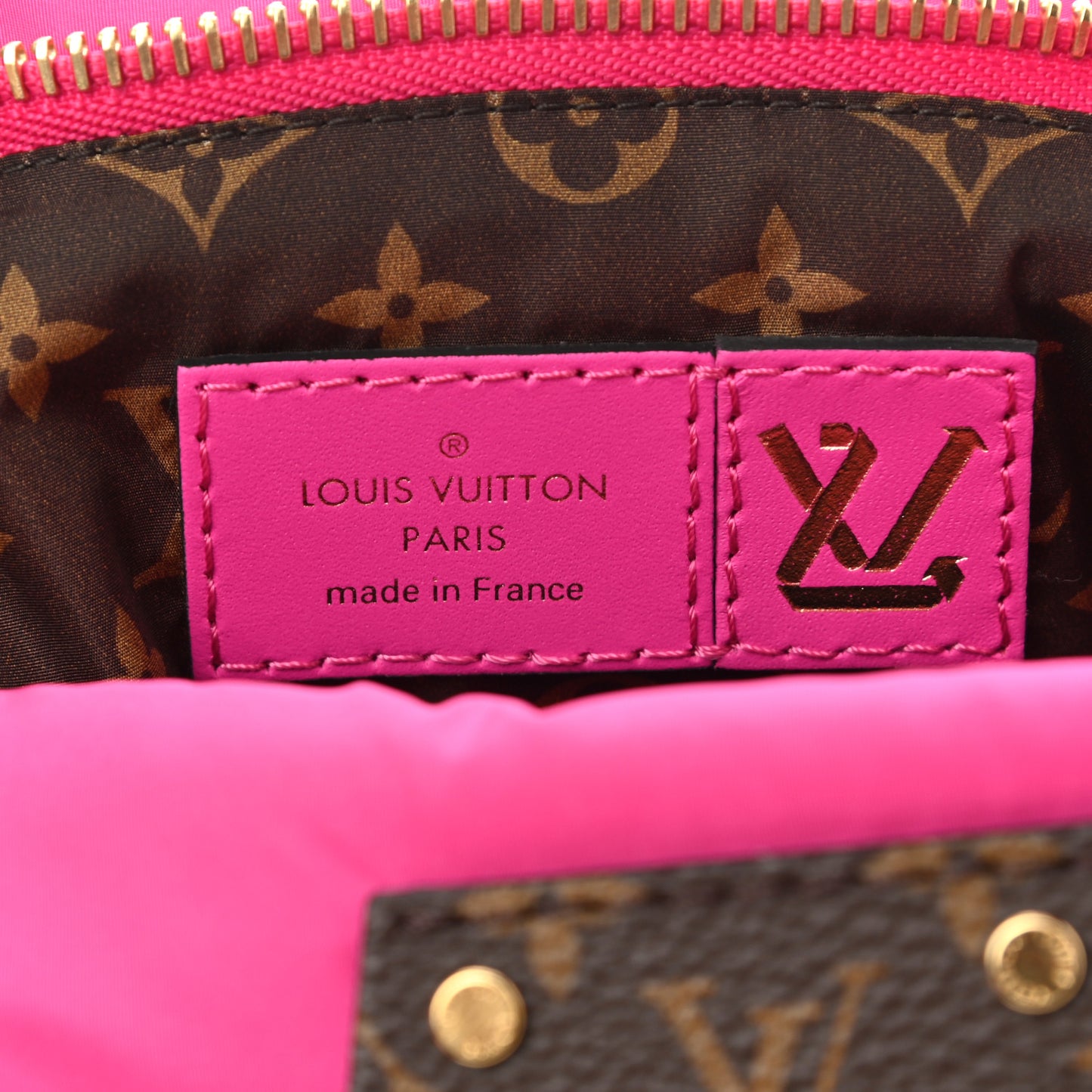 Econyl Monogram Pillow Maxi Multi Pochette Accessories Mini Pochette Fuchsia