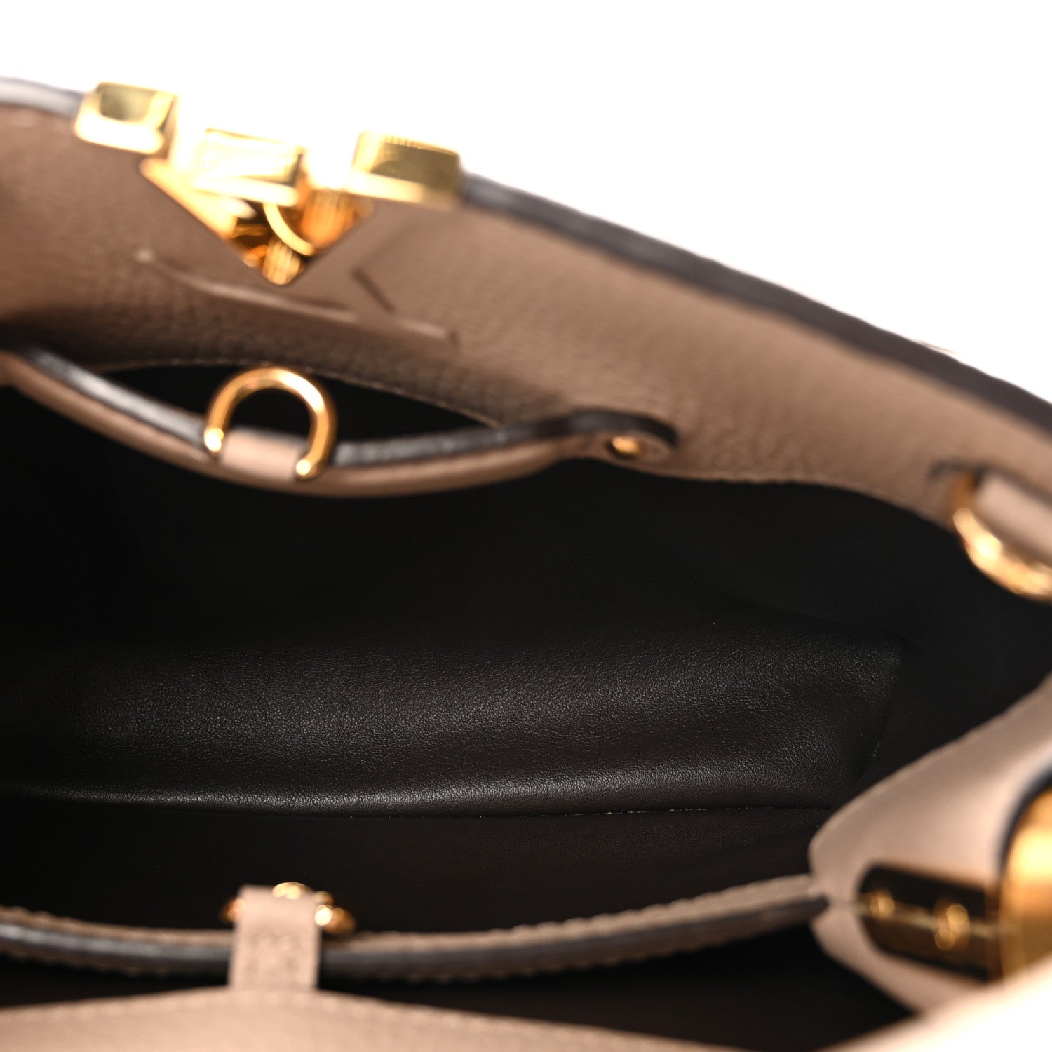 Louis Vuitton Taurillon Capucines BB Galet 5 of 9