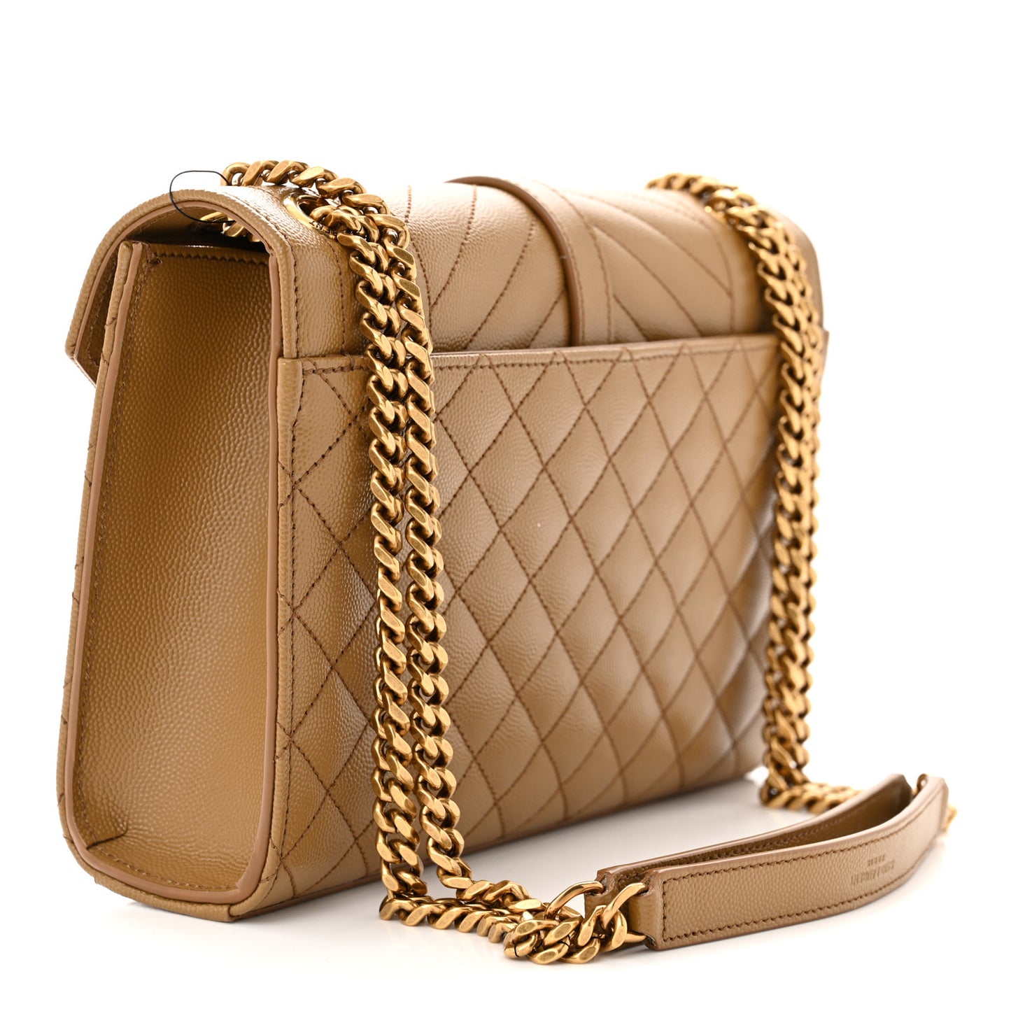 Grain De Poudre Textured Mixed Matelasse Triquilt Medium Monogram Satchel Old Oil