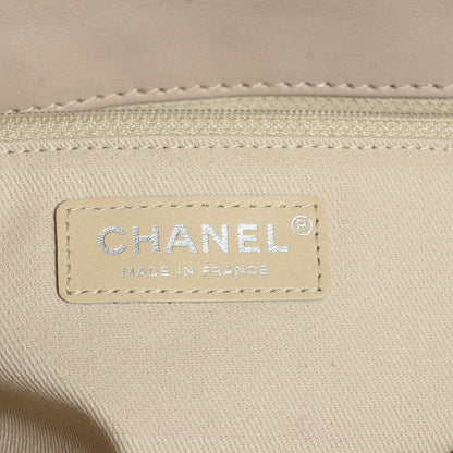 Chanel Calfskin Quilted Double Stitch Hamptons Clutch With Chain Beige Clair 6 of 7