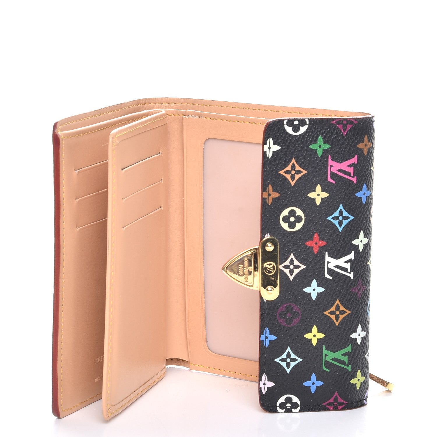 Louis Vuitton Monogram Multicolor Koala Wallet Black 5 of 9