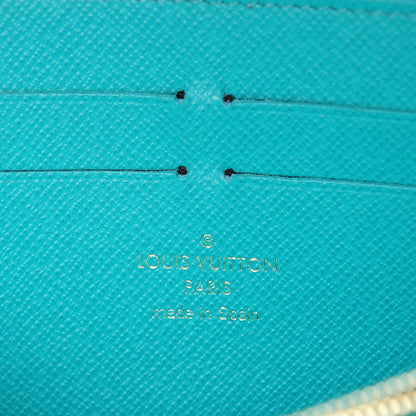 Louis Vuitton Monogram V Zippy Wallet Turquoise 6 of 7