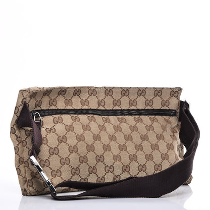 Gucci GG Monogram Double Pocket Belt Bag Dark Brown 3 of 8