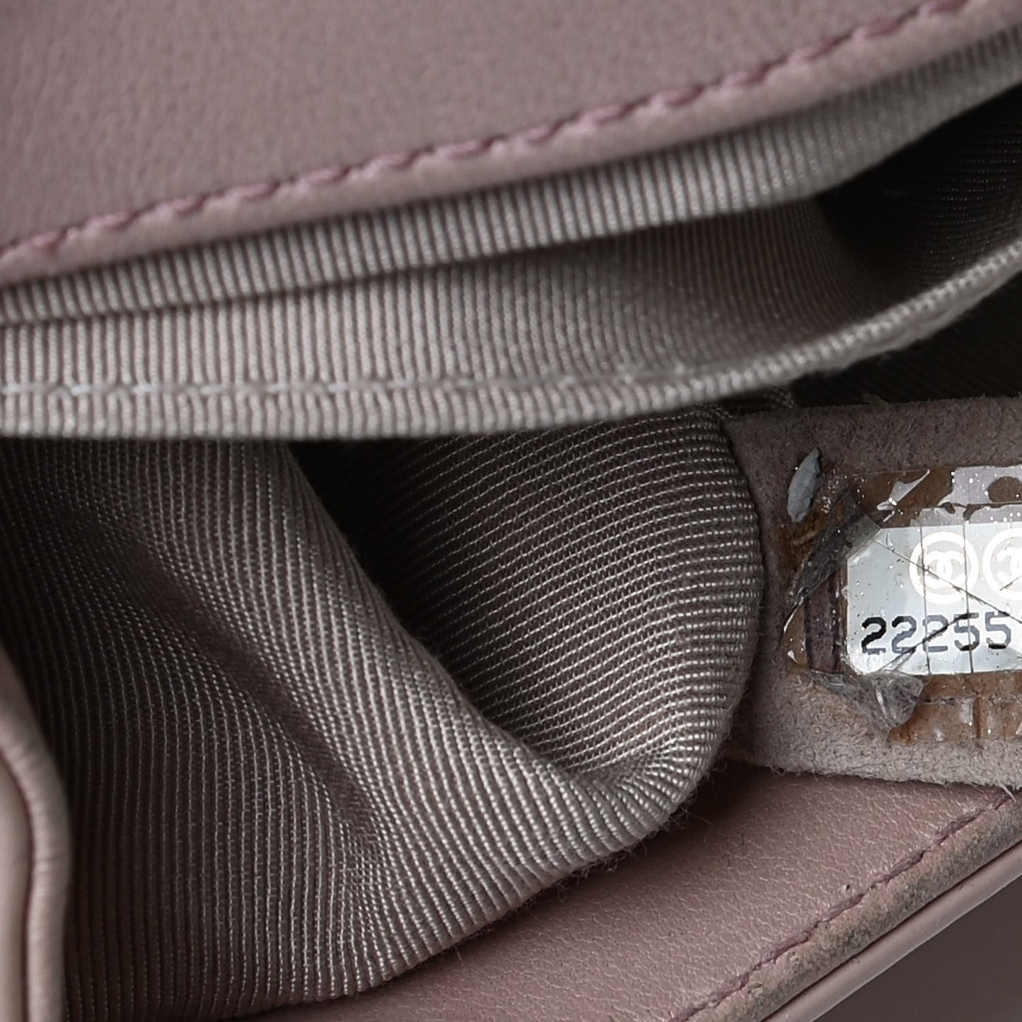 Patent Calfskin Quilted Medium Boy Flap Light Pink
