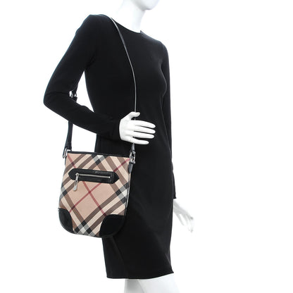 Burberry Supernova Check Small Dryden Crossbody Bag Black 2 of 7