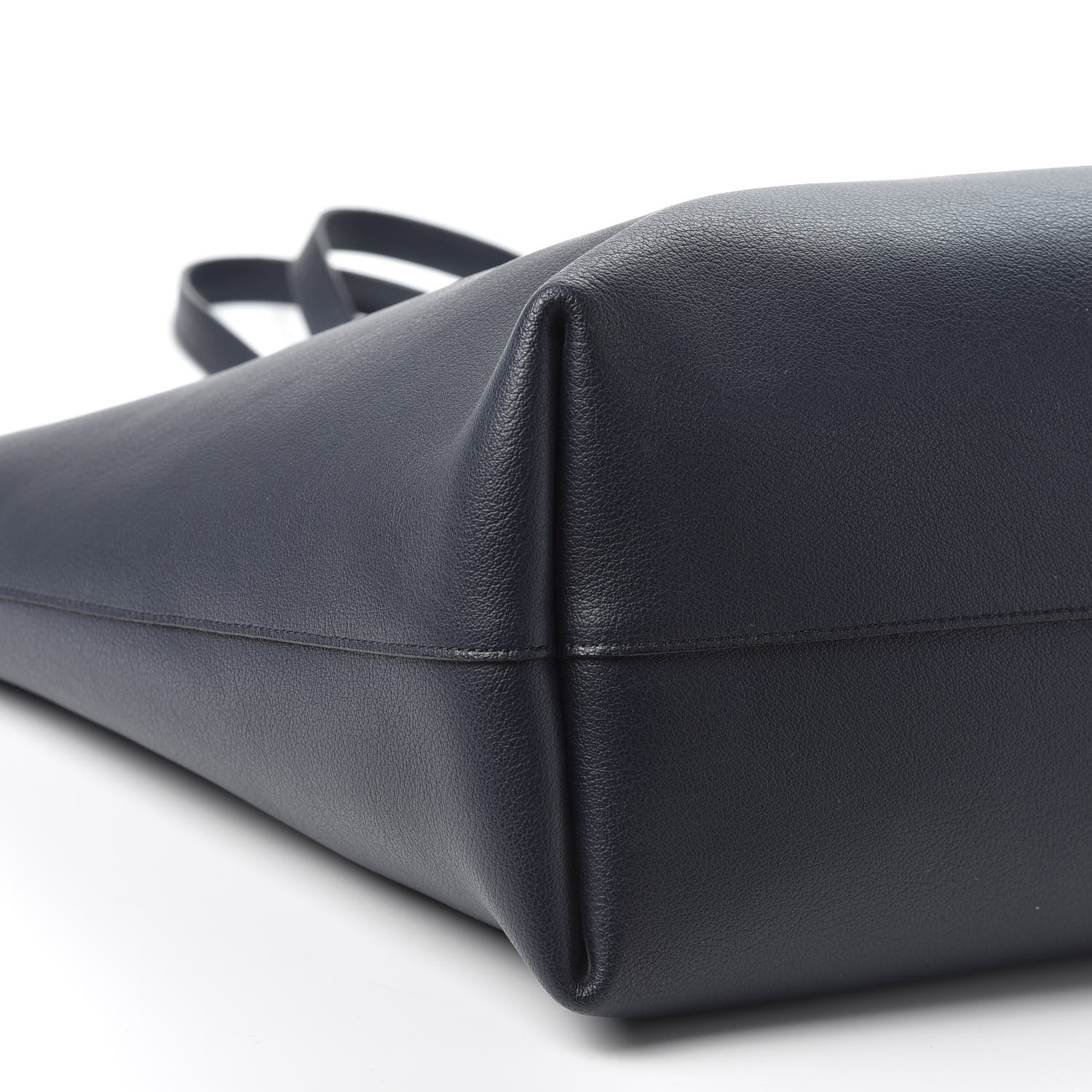 Saint Laurent Calfskin Large Shopping Tote Deep Marine 5 of 9