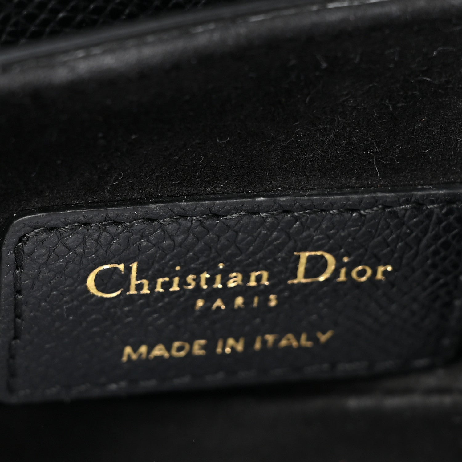 Christian Dior Grained Calfskin Mini Saddle Bag Black 6 of 9