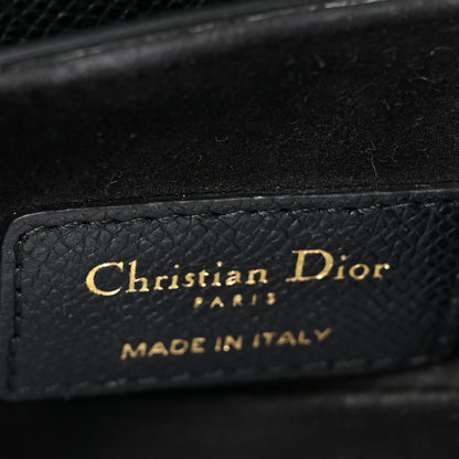 Christian Dior Grained Calfskin Mini Saddle Bag Black 6 of 9
