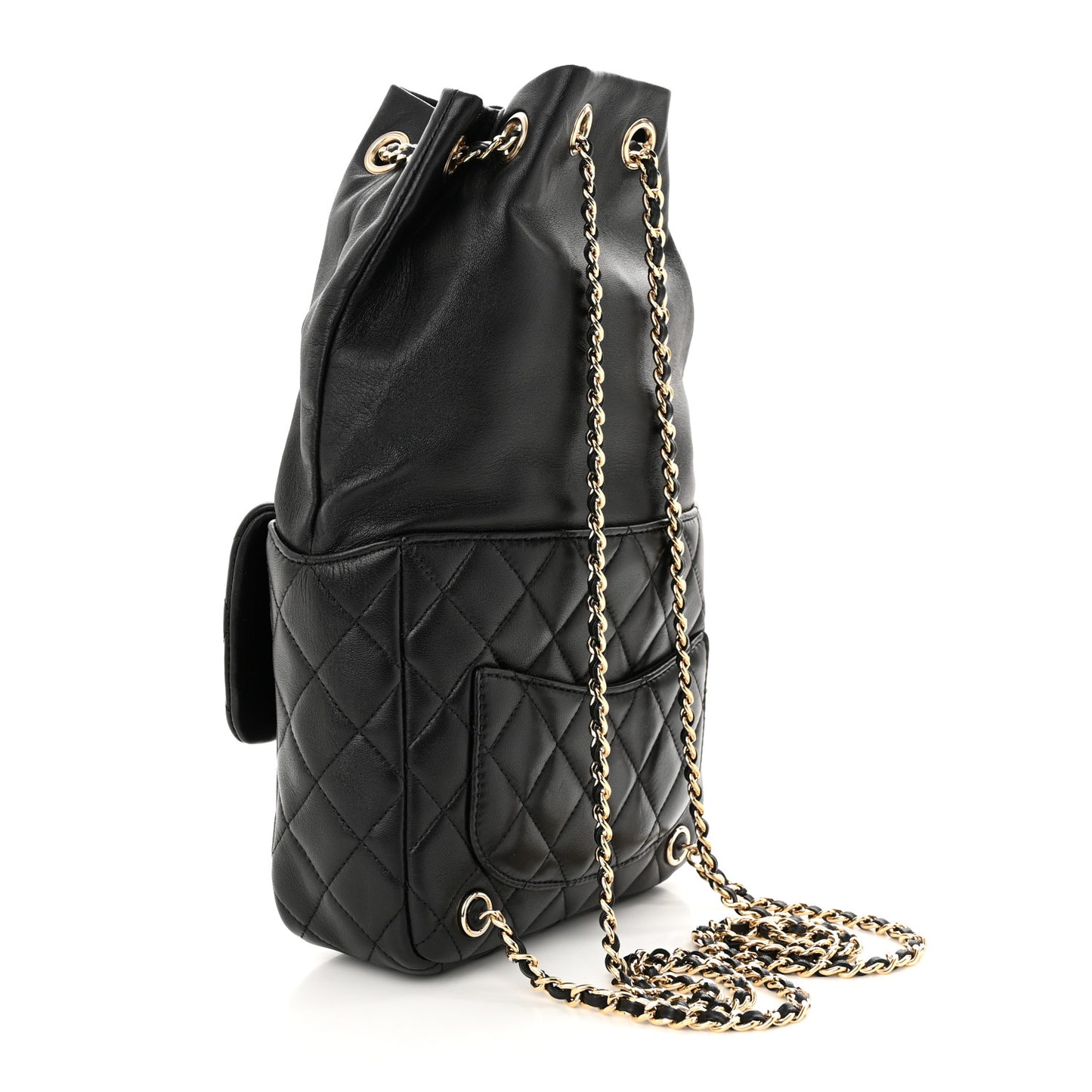 Lambskin Quilted Small In Seoul Backpack Black