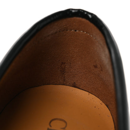 Christian Dior Brushed Calfskin Boy Loafers 37.5 Black White 11 of 13