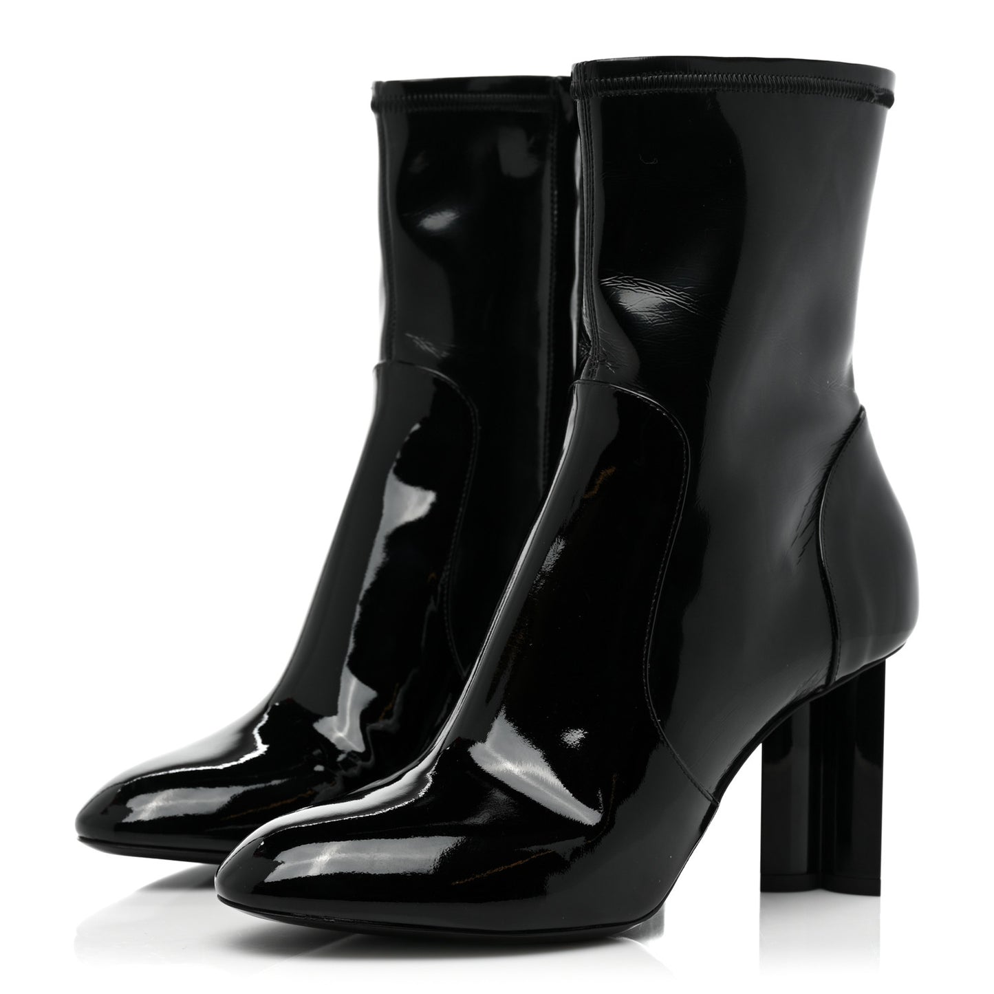 Patent Uniformes Silhouette Ankle Boots 38 Black