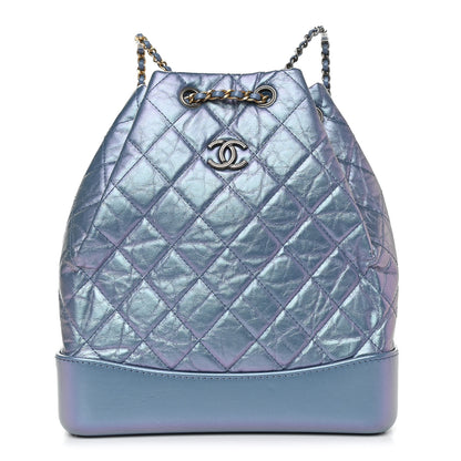 Chanel Iridescent Lambskin Calfskin Quilted Gabrielle Backpack Light Purple 1 of 10