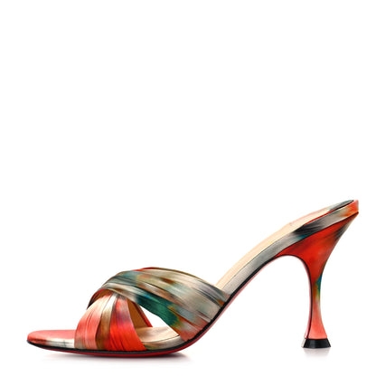 Christian Louboutin Crepe Satin Ombre Nicol Is Back 85 Slide Sandals 39 Loubi 1 of 8