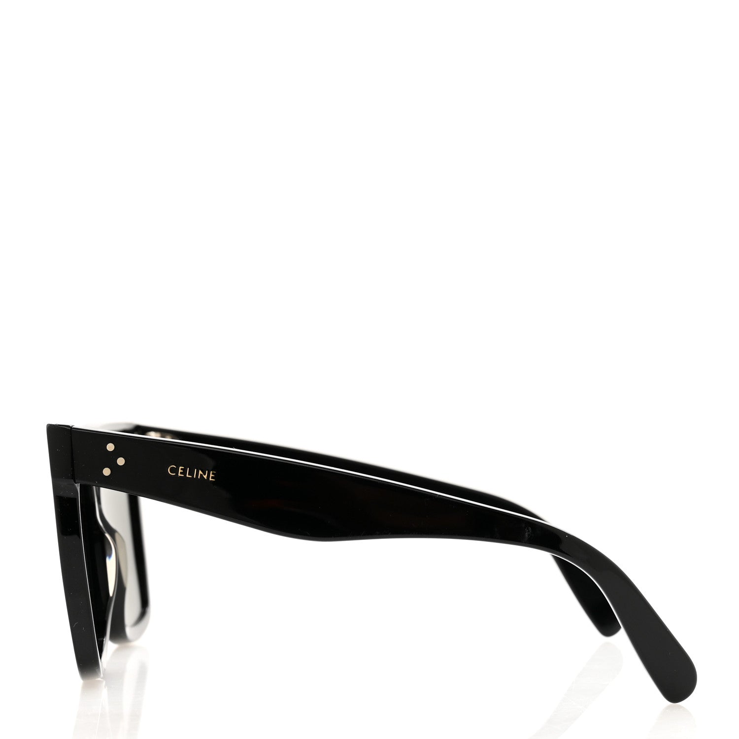Celine Acetate Polarized Oversized Sunglasses CL4055IN Black 3 of 7