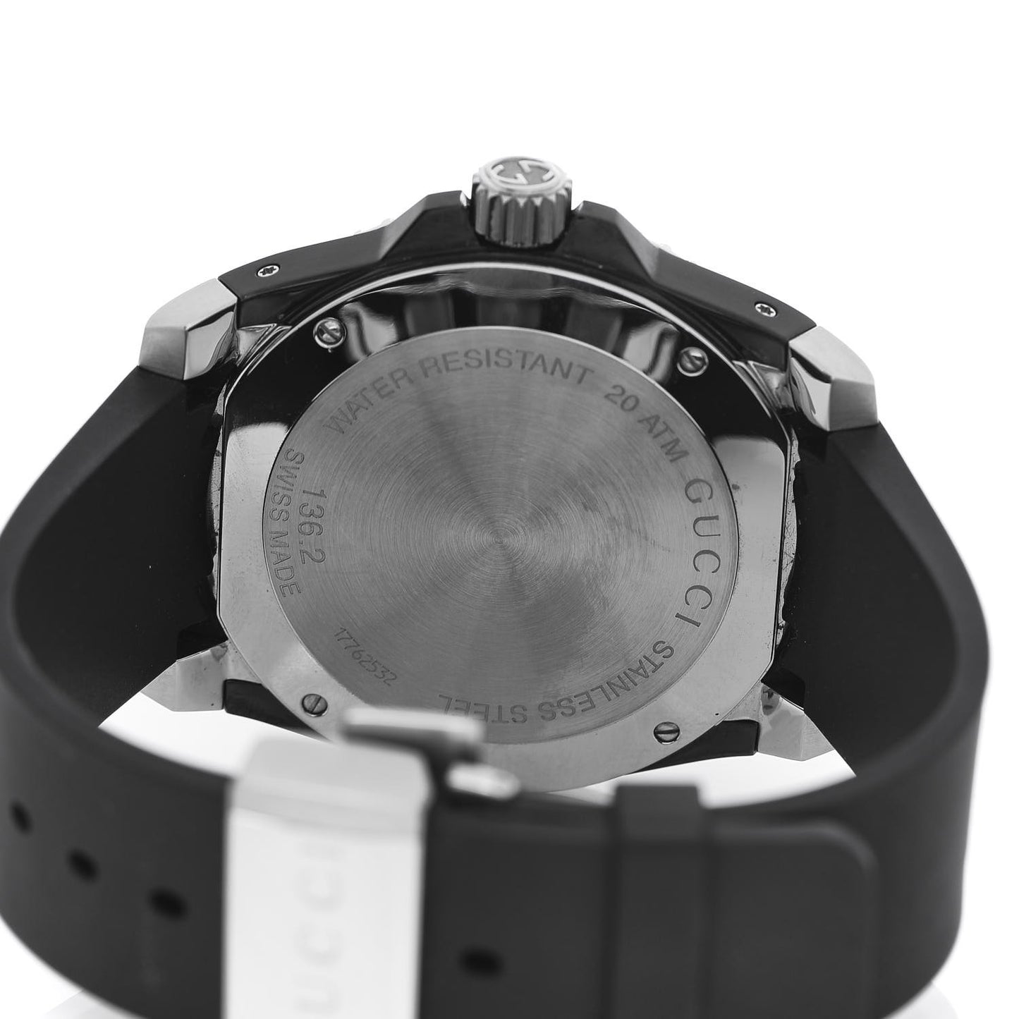 Stainless Steel Rubber 45mm Dive Quartz Watch Black