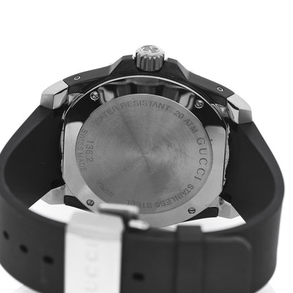 Gucci Stainless Steel Rubber 45mm Dive Quartz Watch Black 4 of 5