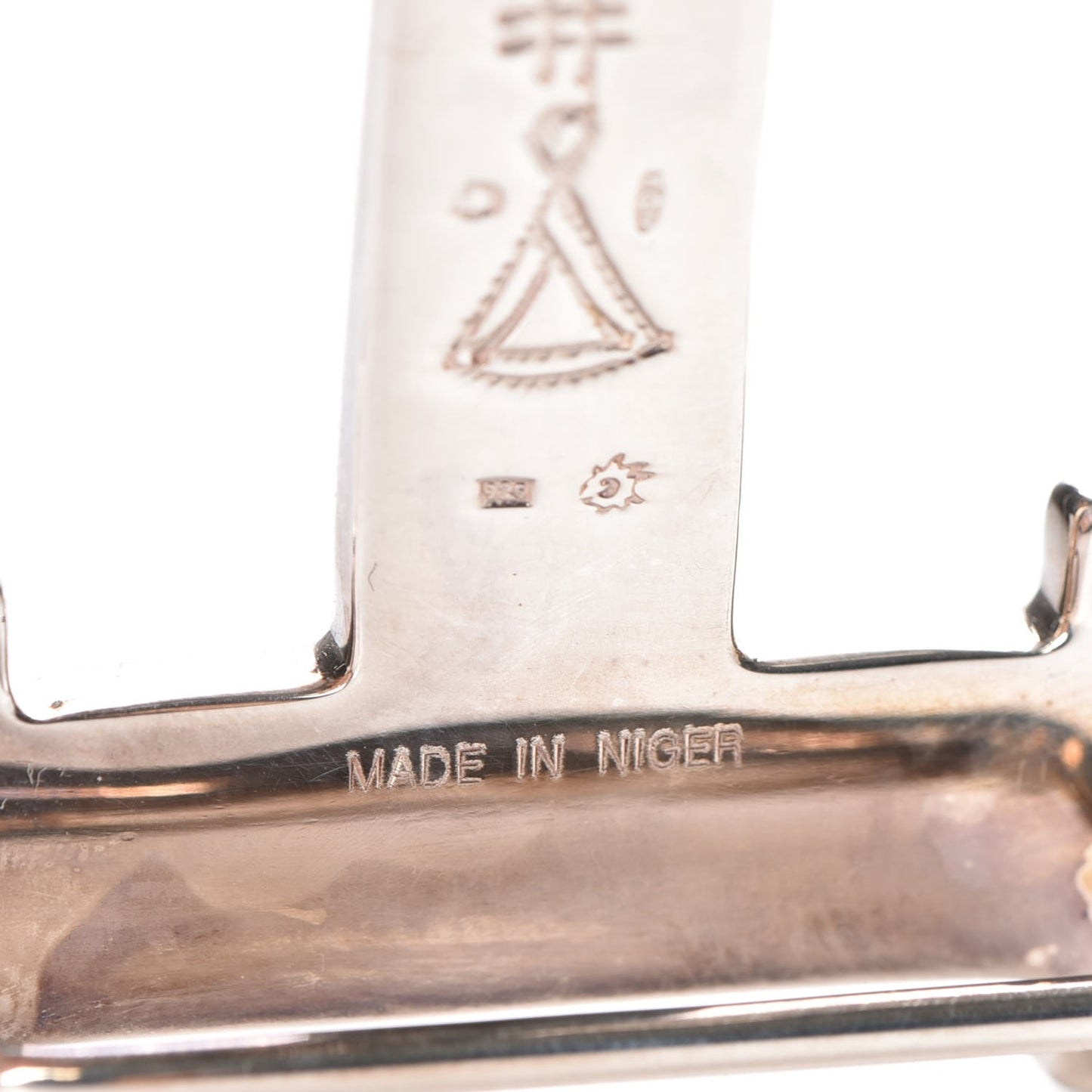 Sterling Silver Touareg 32mm H Belt Buckle