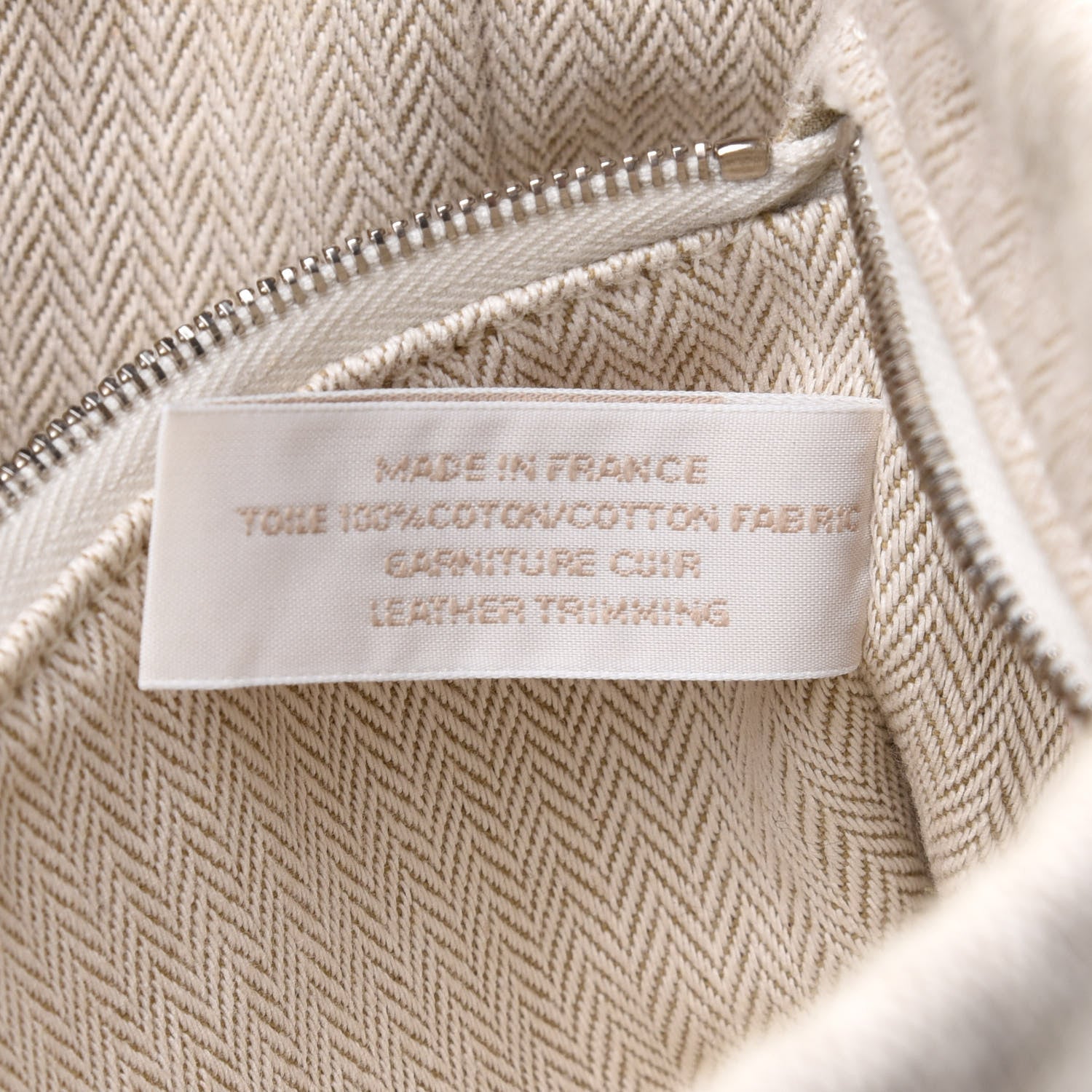 Hermes Canvas Barenia Fourbi 25 MM Pouch Naturel Fauve 7 of 13