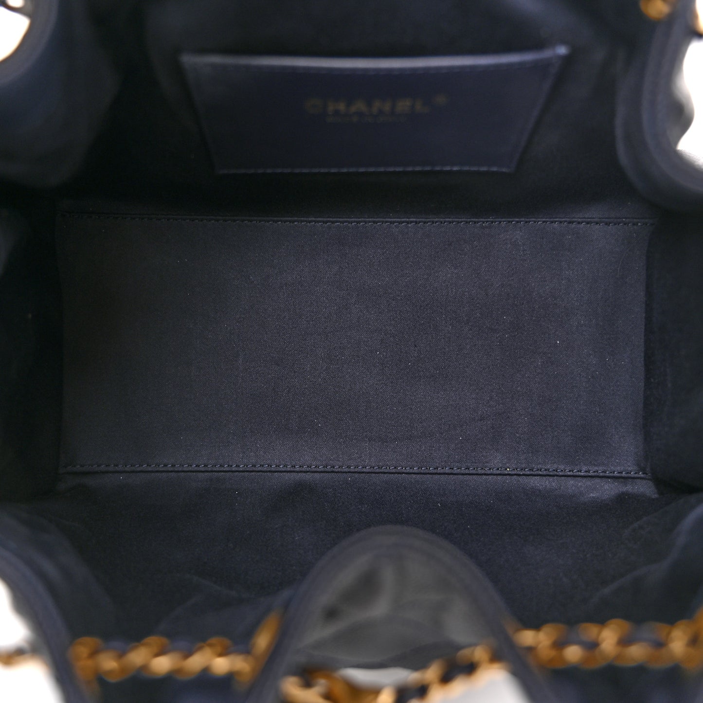 Caviar Quilted Small Chanel 25 Handbag Dark Navy