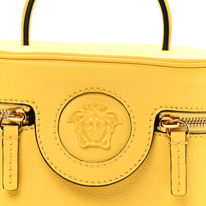 Versace Grained Calfskin Medusa Vanity Case Yellow 7 of 9