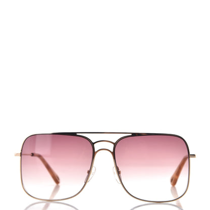 Chloe Square Aviator Sunglasses CE 140S Gold 2 of 7