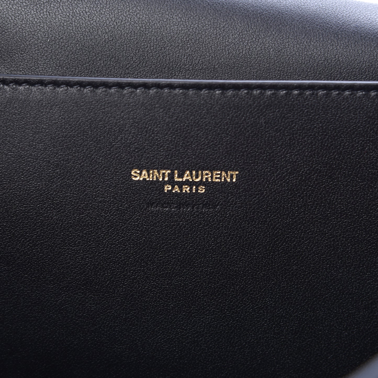Smooth Calfskin Suede Medium Reversible Monogram Kate Satchel Black