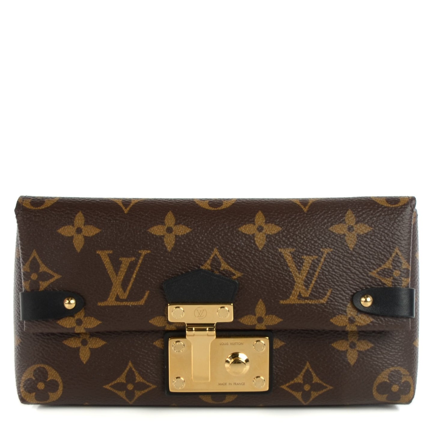 Monogram Triangle Wallet Black