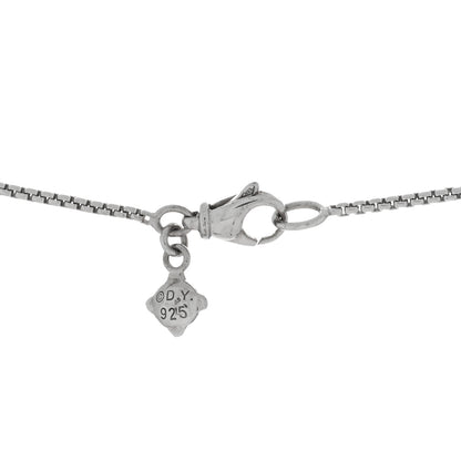 David Yurman Sterling Silver Diamond 10.5mm Petite Starburst Pendant Necklace 4 of 4