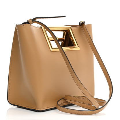 Fendi Vitello King Small Fendi Way Tote Miele Scuro 3 of 9