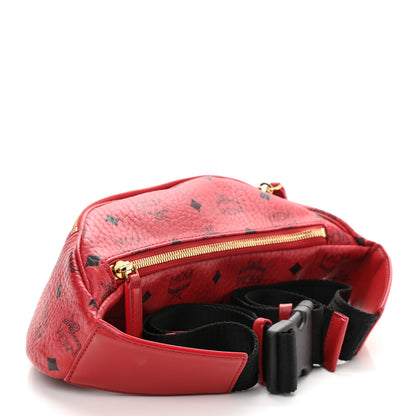 MCM Visetos Small Stark Belt Bag Ruby Red 3 of 8