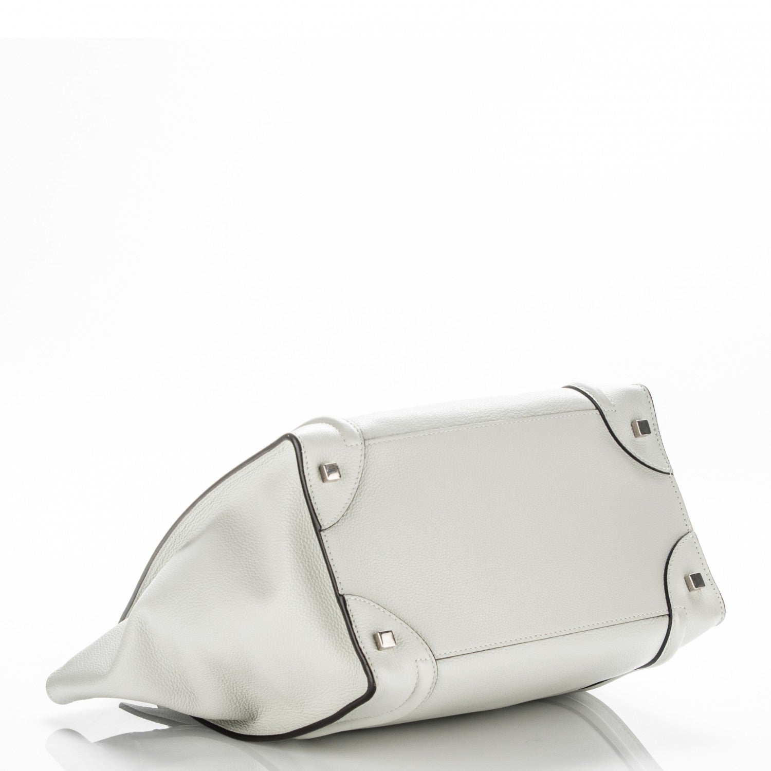 Celine Drummed Calfskin Mini Luggage Lune 4 of 7