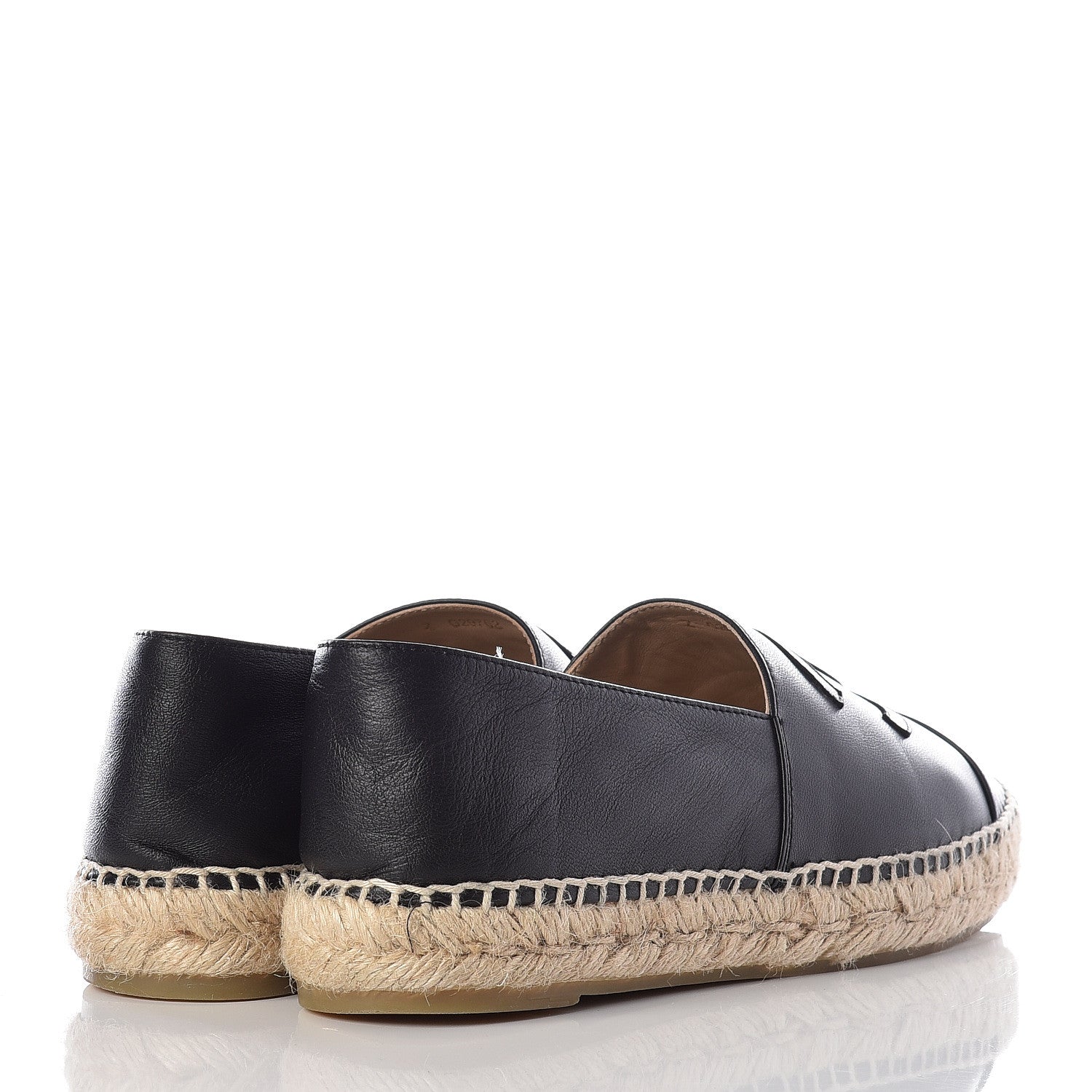Chanel Lambskin CC Espadrilles 39 Black 4 of 11
