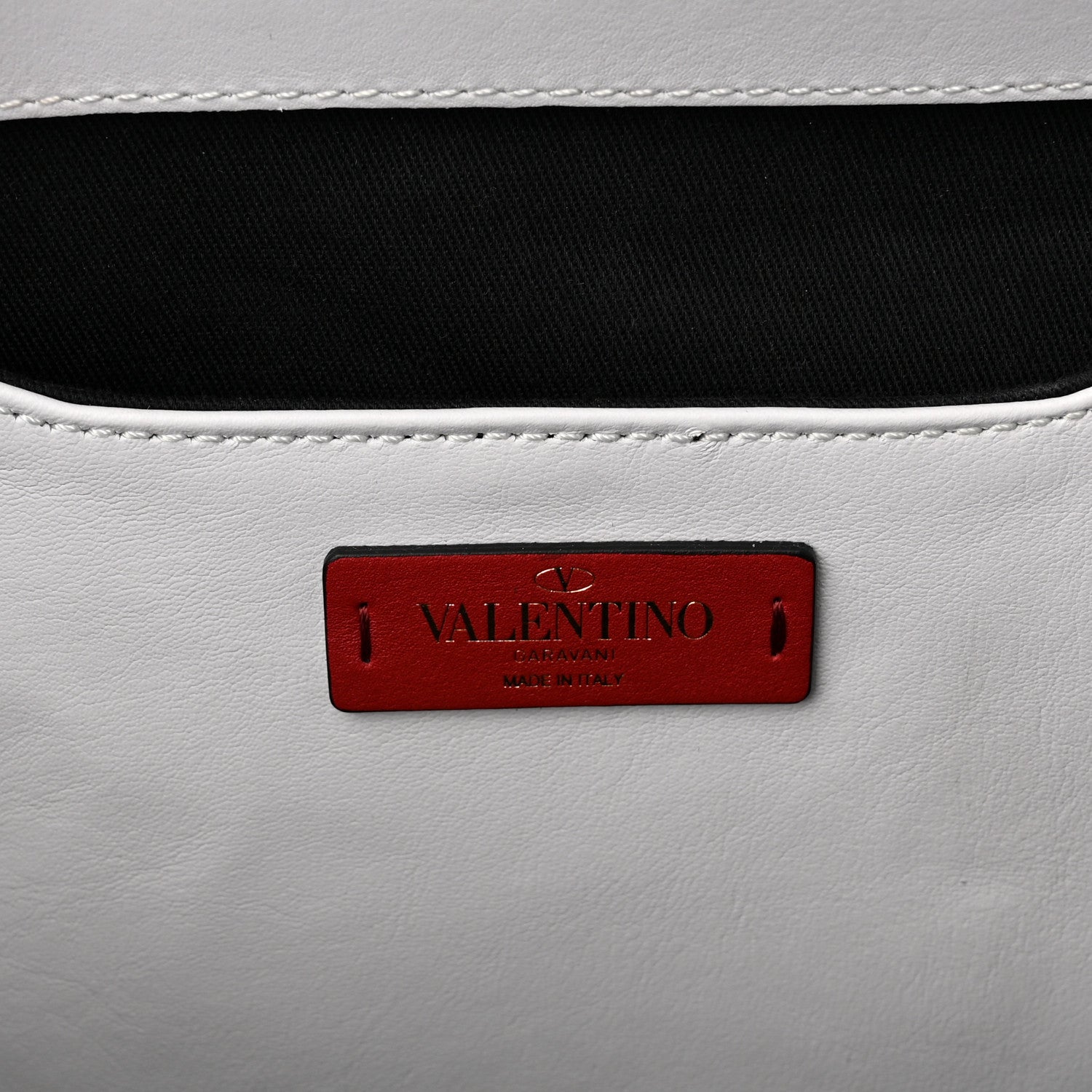 Valentino Garavani Printed Calfskin VLTN Tote White 6 of 9