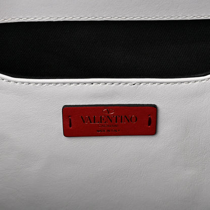 Valentino Garavani Printed Calfskin VLTN Tote White 6 of 9