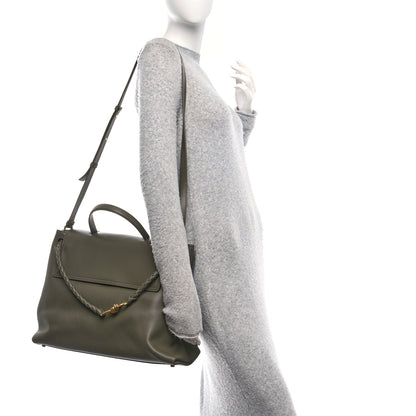 Bottega Veneta Silky Calfskin Large Ciao Ciao Cypress 2 of 9