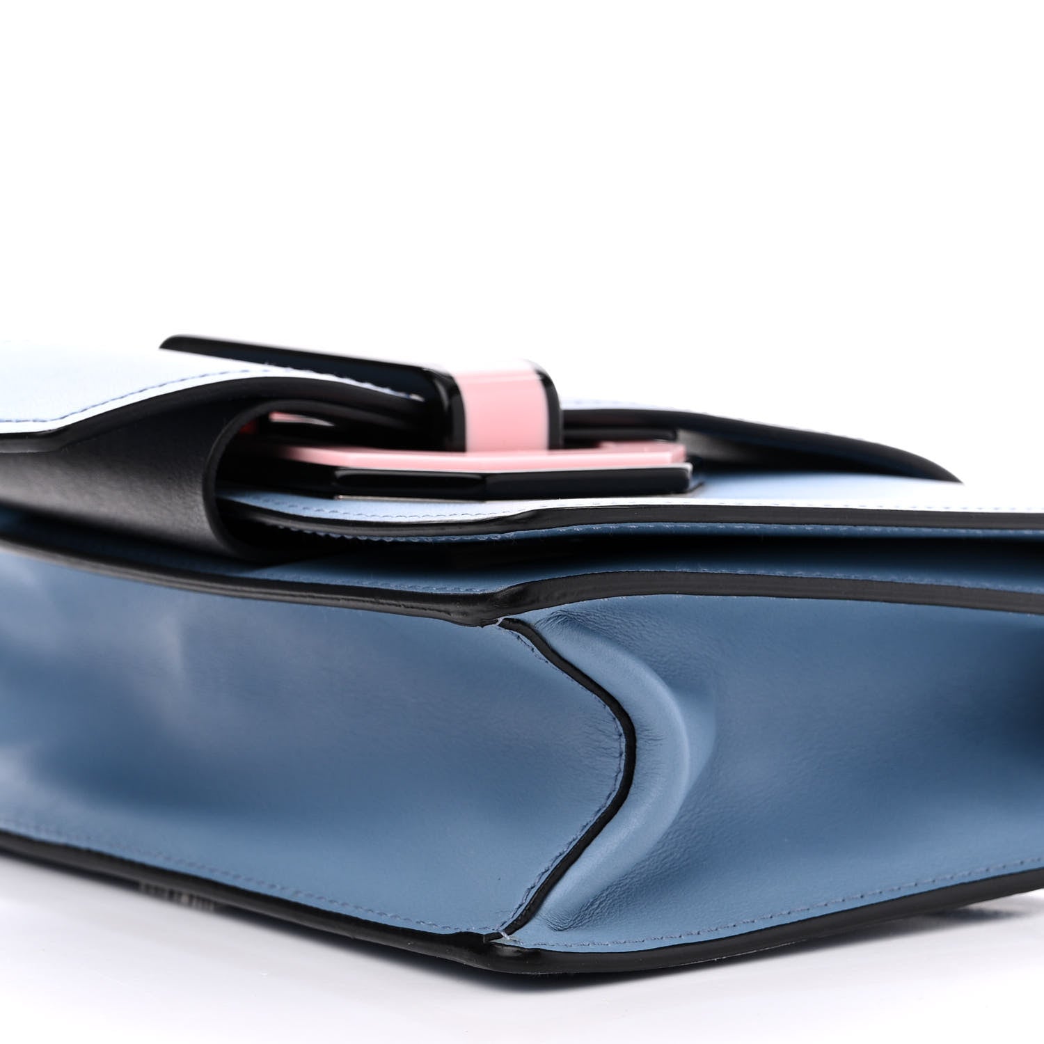 Prada City Calf Plex Ribbon Bag Astrale Rosa 9 of 10