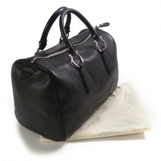 SALVATOREFERRAGAMOLeatherIsabelDoctorBagBlack