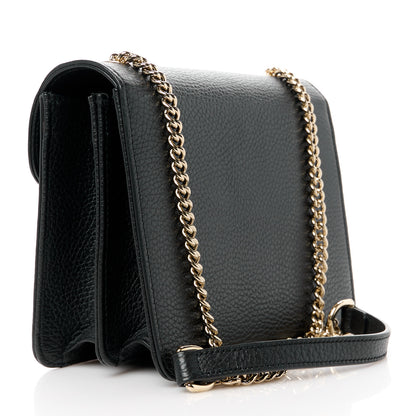 Gucci Dollar Calfskin Small Interlocking G Shoulder Bag Black 3 of 11